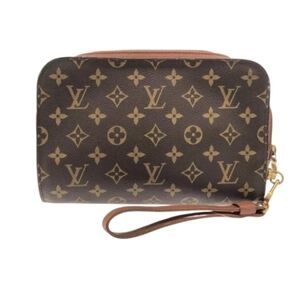 Louis Vuitton Monogram Canvas Orsay Clutch/Wristlet Unisex